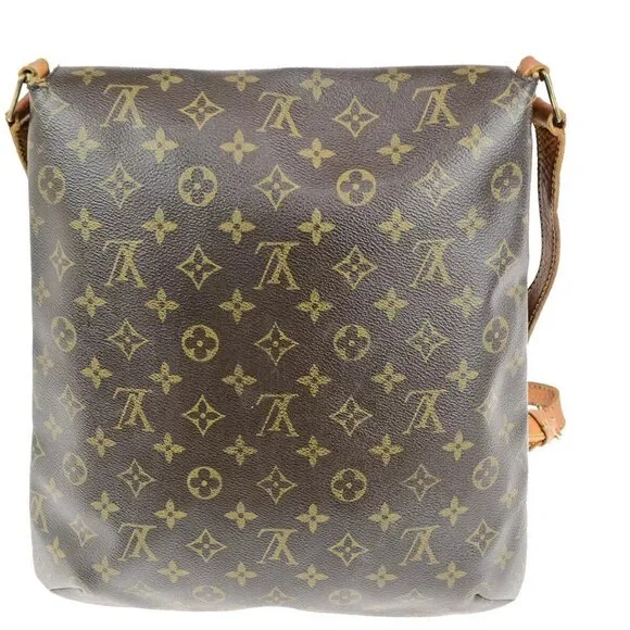 LOUIS VUITTON Musette Shoulder Bag Monogram Leather Brown France M51256 31SJ562